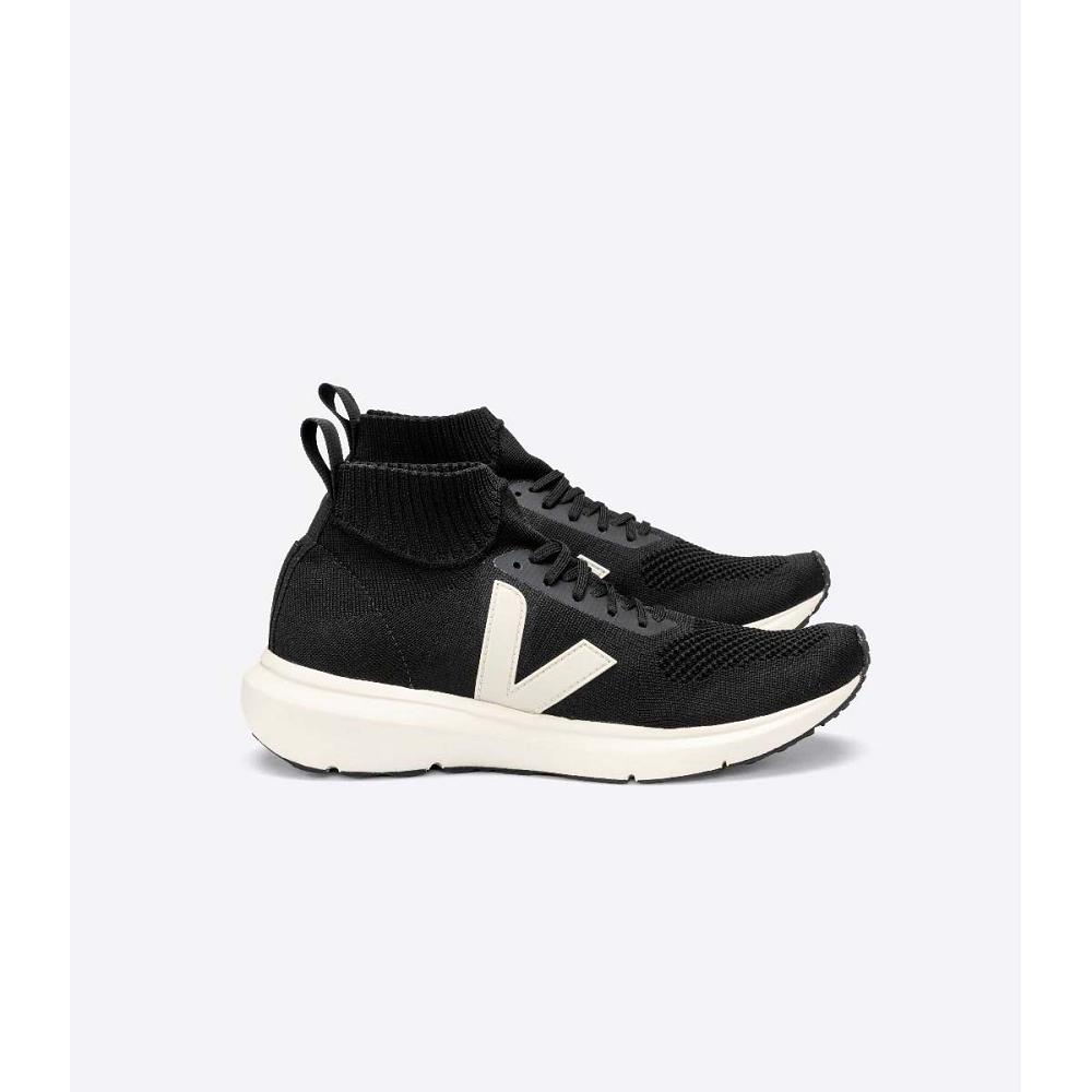 Veja V-KNIT RICK OWENS MID Sko Herre Svarte | NO 288AHK